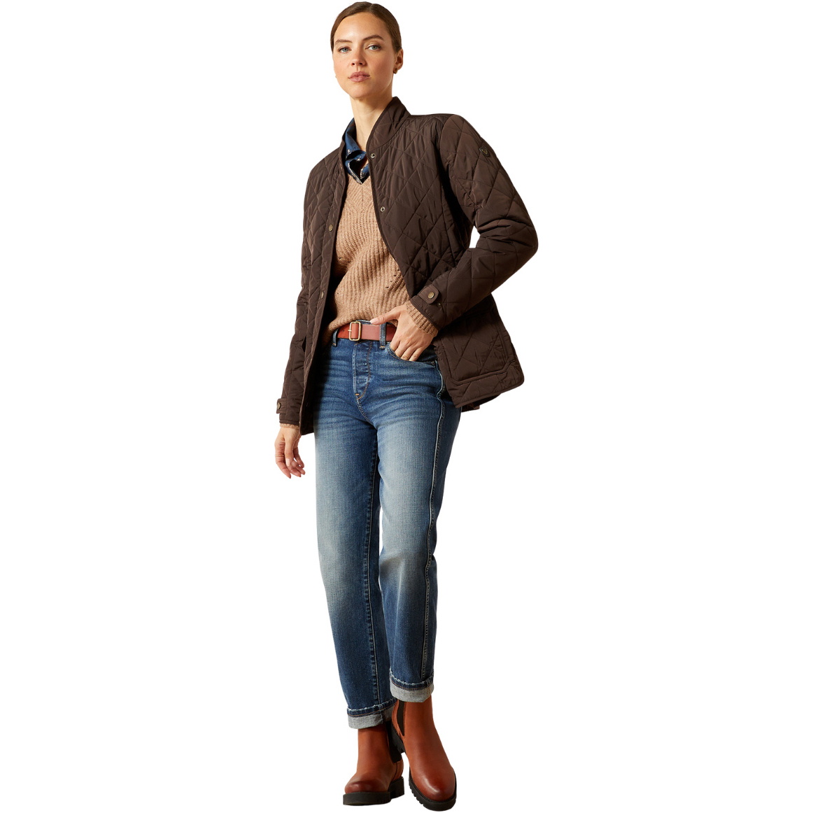 2025 Ariat Womens Woodside Jacket 10062691 - Coffee Bean